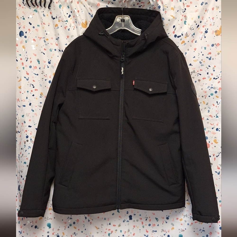 Men's Levi's Sherpa Lined Coat Large